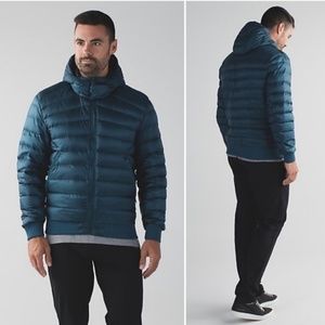 Lululemon Men 800 Fill Goose Down Puffer Jacket - Small - Alberta Lake Blue